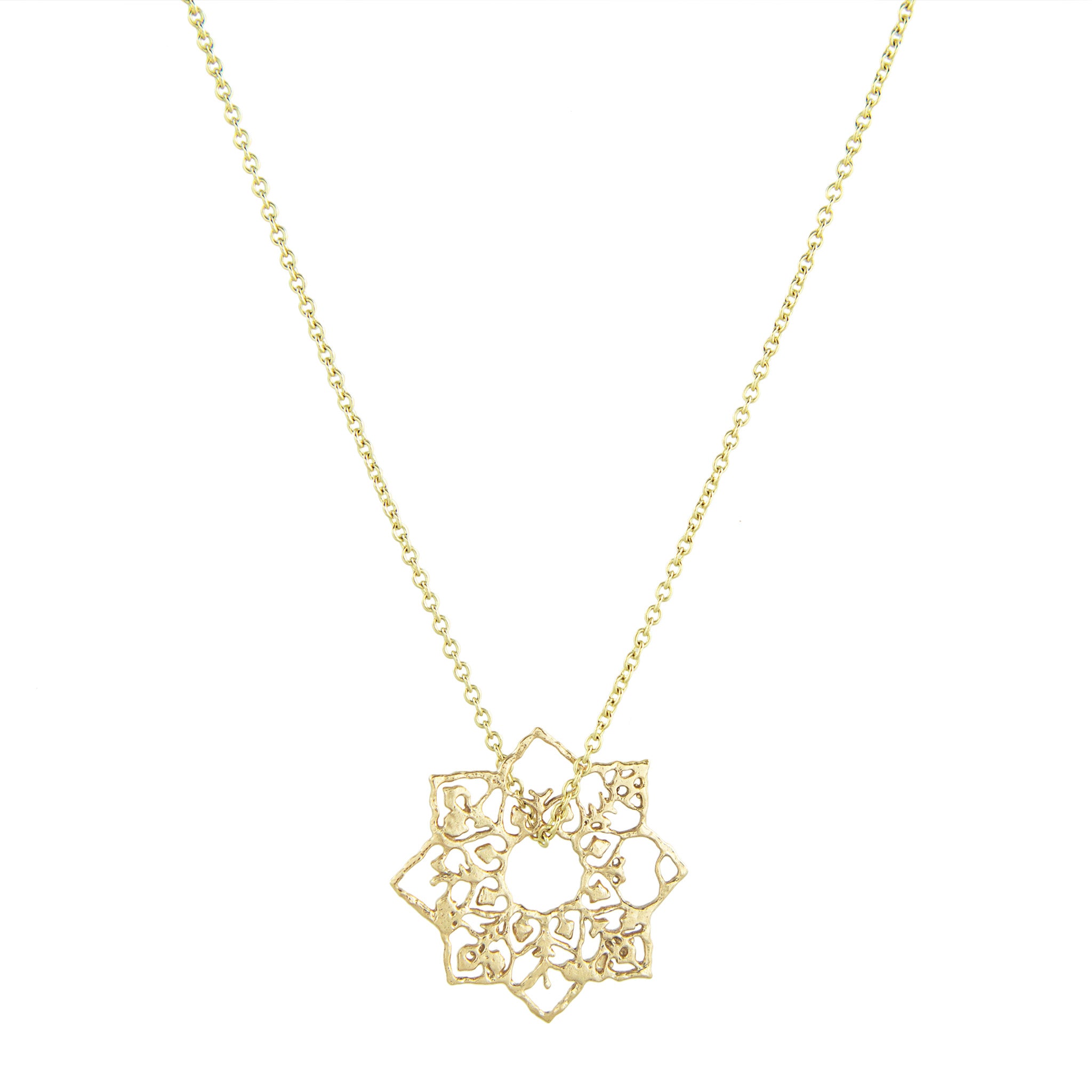 Full Bloom Pendant Necklace in 9ct Recycled Gold